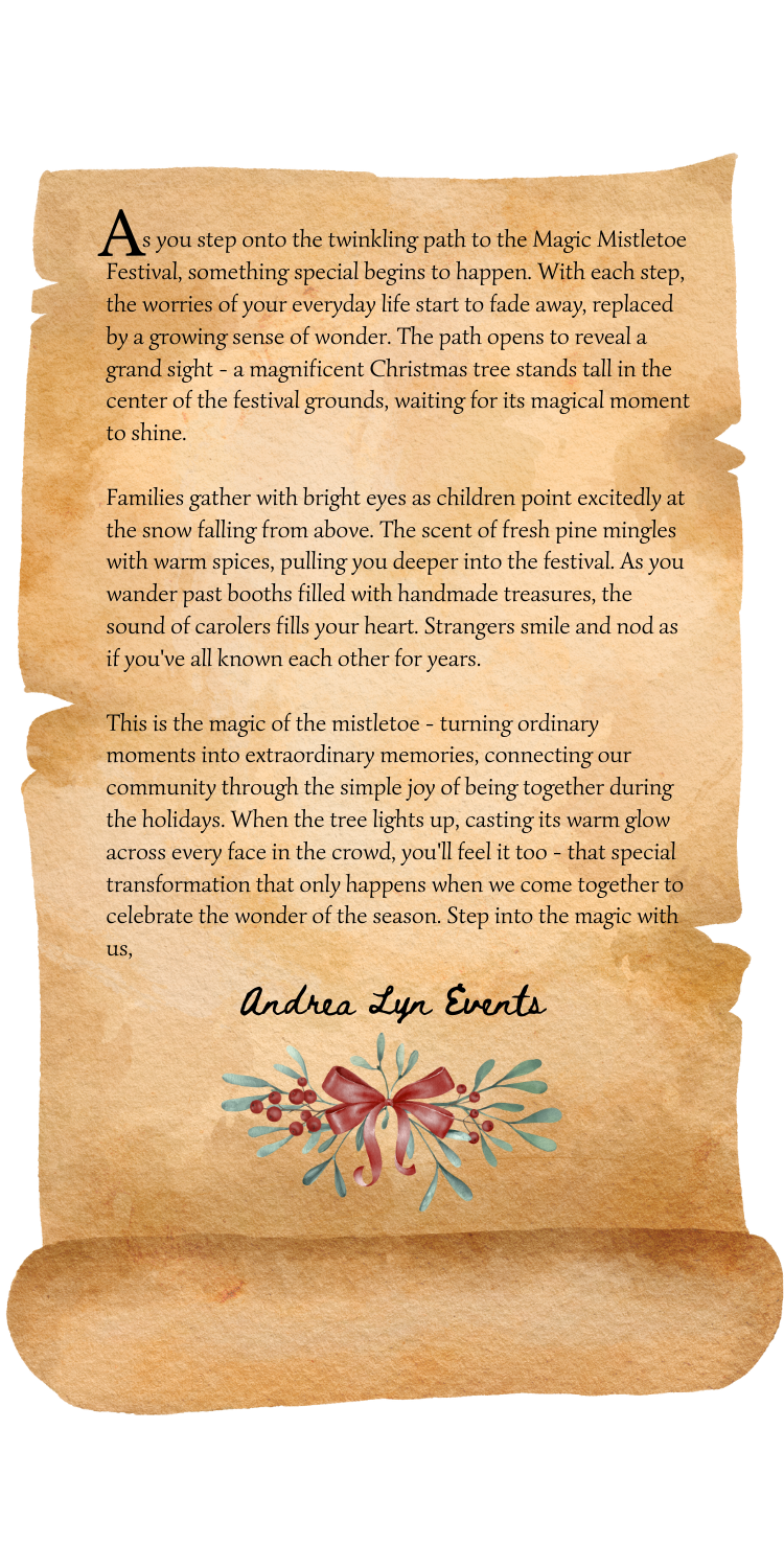 Magic Mistletoe Story Scroll